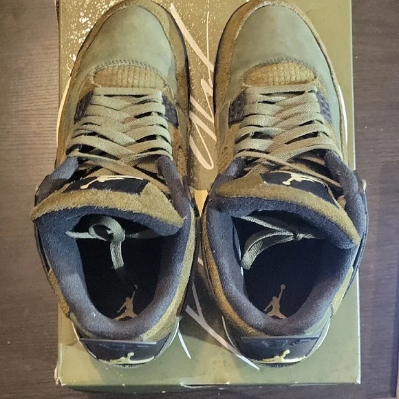 Air Jordan 4 Retro SE Craft 'Olive' (2023) M10.5/W12 EUC W/OG BOX - Picture 6 of 11